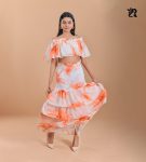 Dressy Feminine White Orange (2)