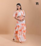 Dressy Feminine White Orange (2)