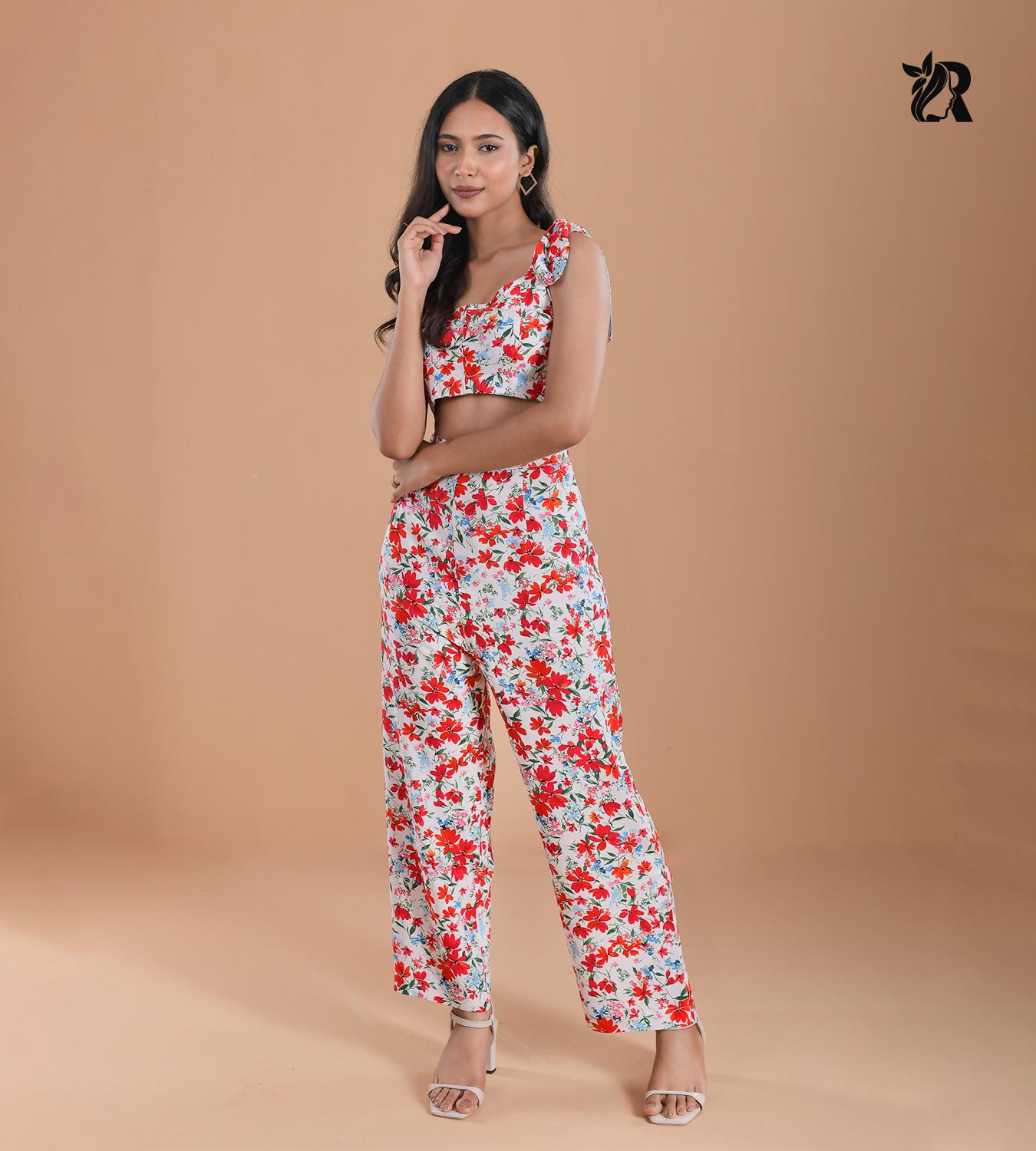 Orange Floral Coord Set (4)