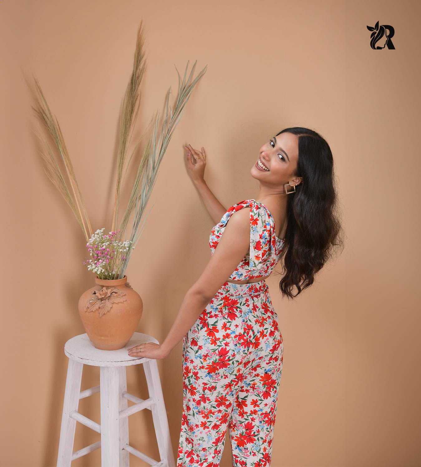 Orange Floral Coord Set (5)
