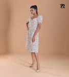Romantic Floral Print Midi Dress (3)