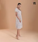 Romantic Floral Print Midi Dress (3)