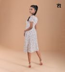 Romantic Floral Print Midi Dress (3)
