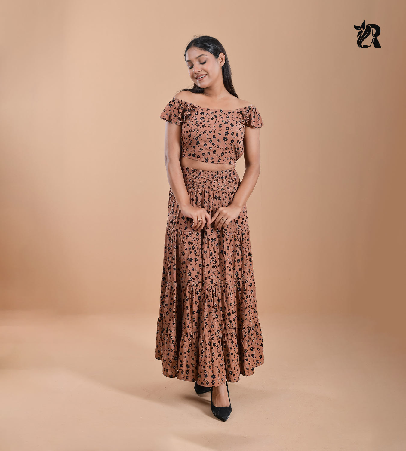 Rustic Floral Elegance Dress Set (3)