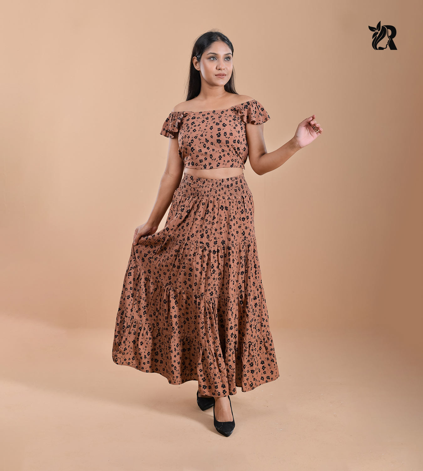 Rustic Floral Elegance Dress Set (4)