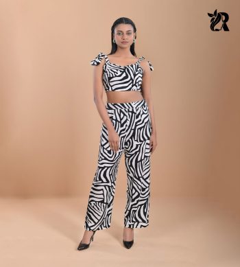Black & White Zebra Party Wear