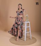 Floral Print Elegant Summer Glam Set (3)