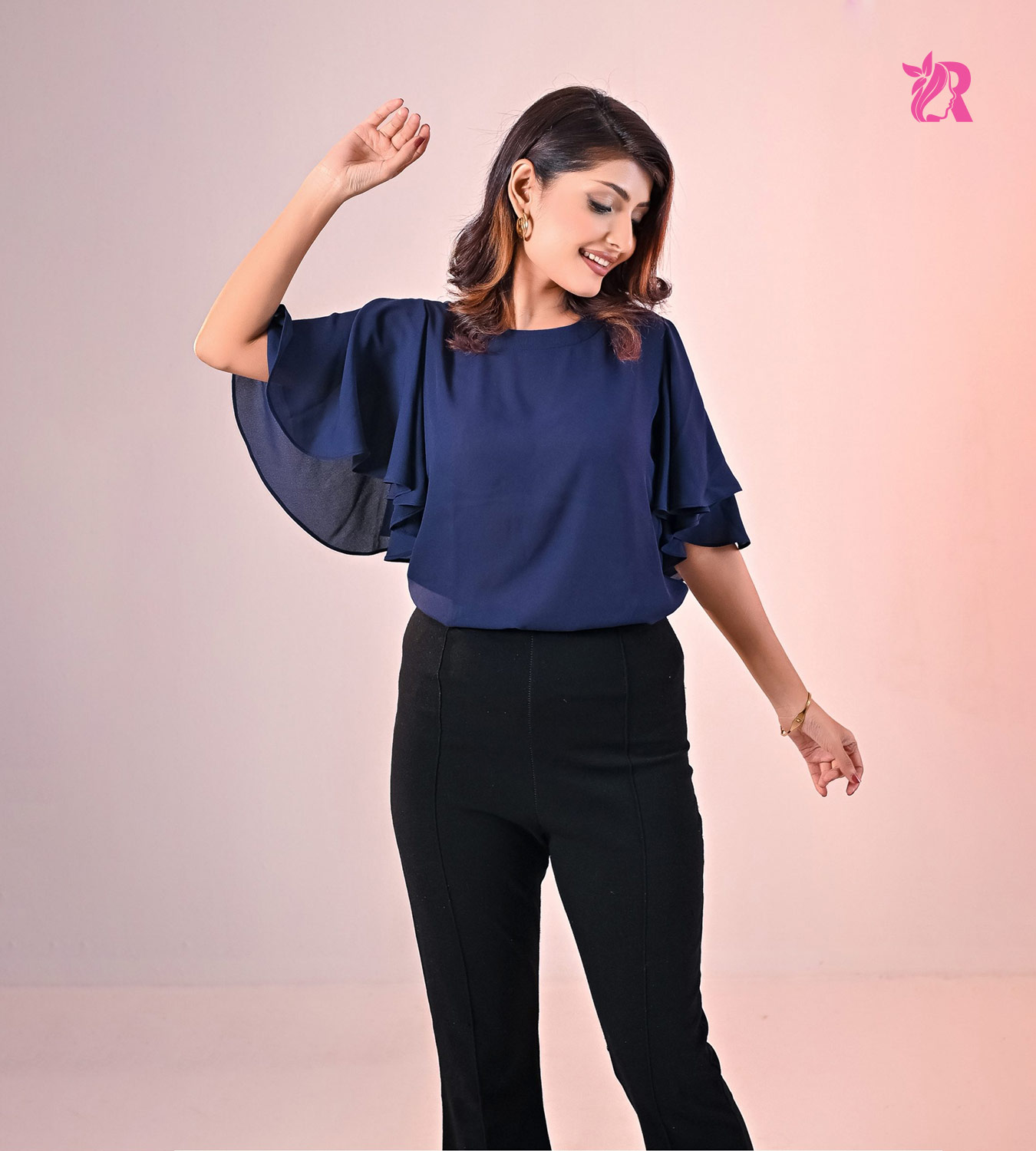 Casual Circular Flutter Short Sleeve (3)