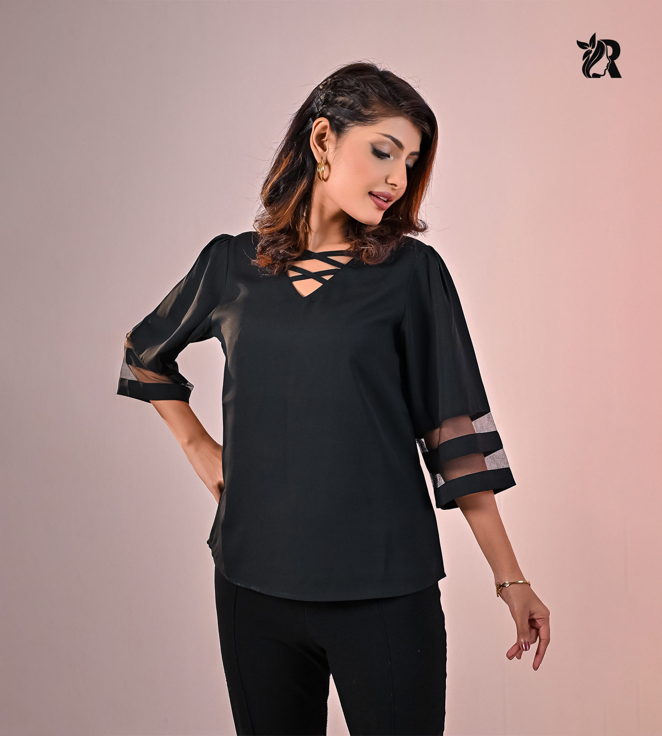 Casual Tops Bell Sleeves (3)