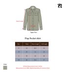 Solid Collared Button-Up Flap Pocket Blouse (5)