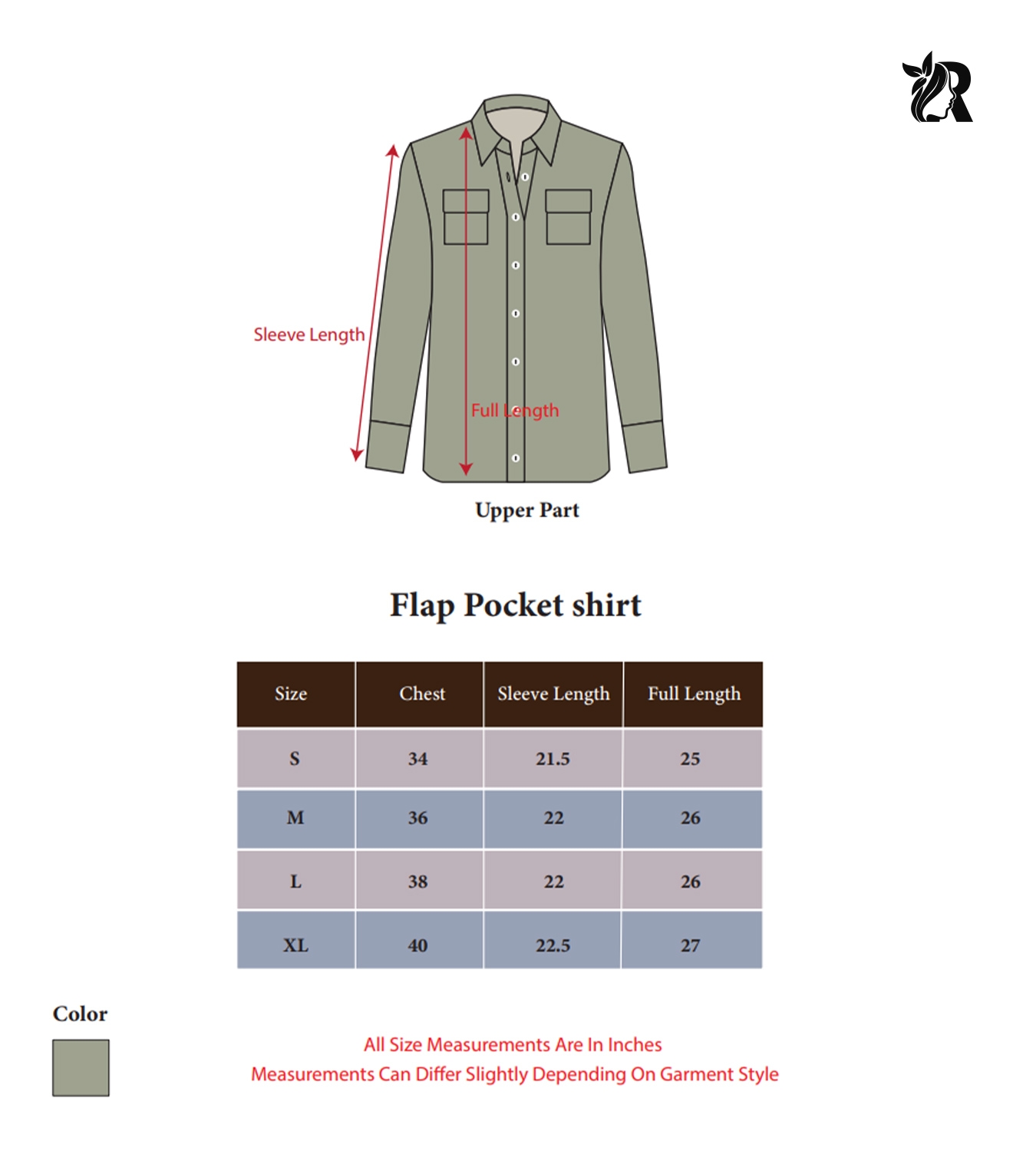 Solid Collared Button-Up Flap Pocket Blouse (1)