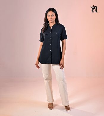 Unique Button Casual Short Sleeve Shirt