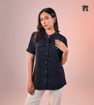 Unique Button Casual Short Sleeve Shirt (3)