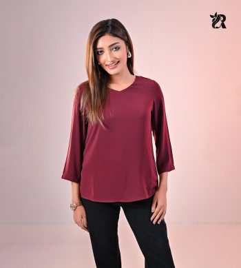 V-Neck Basic Casual Wear