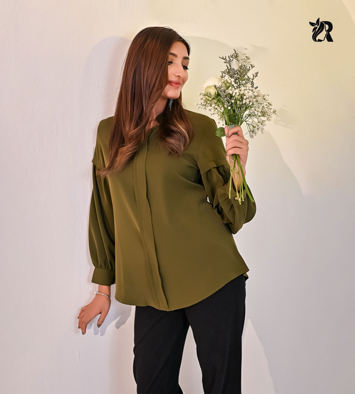 Elegant Balloon Sleeve Office Wear Shirts (6)