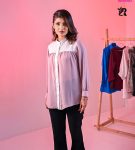 Pink & White Gathered with Long Sleeve Tops (5)