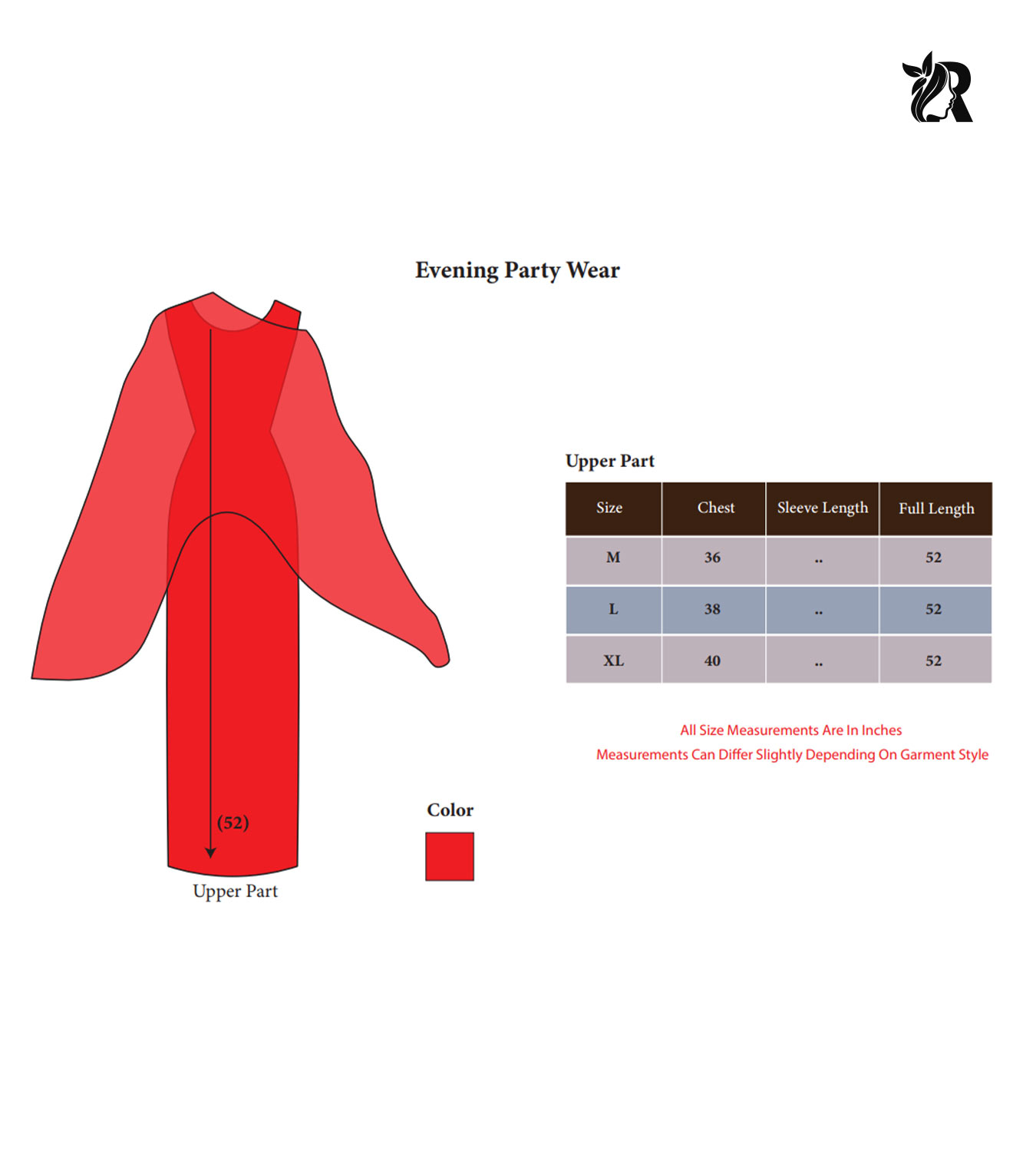 Red Color Party Wear Style with Cape (5)