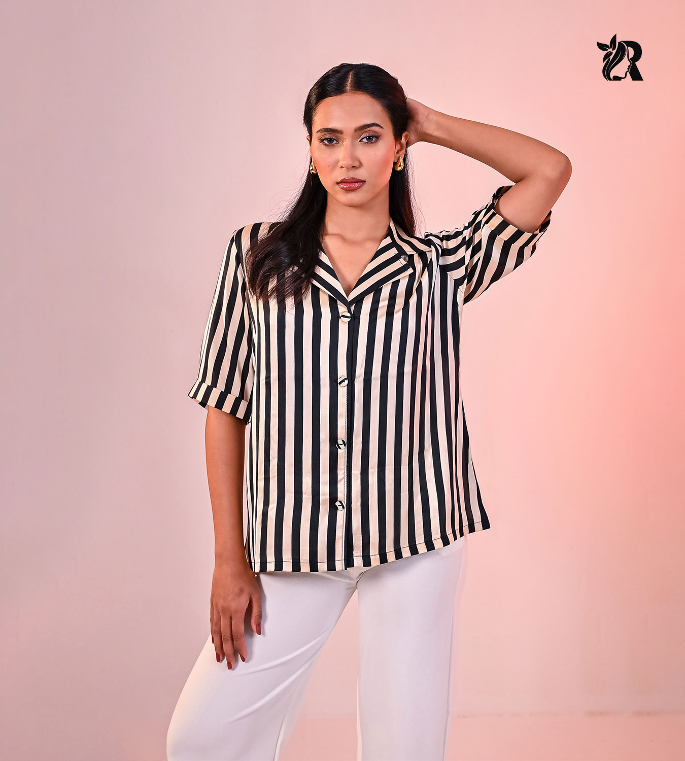 Revere Collar Half Sleeve Shirt (4)