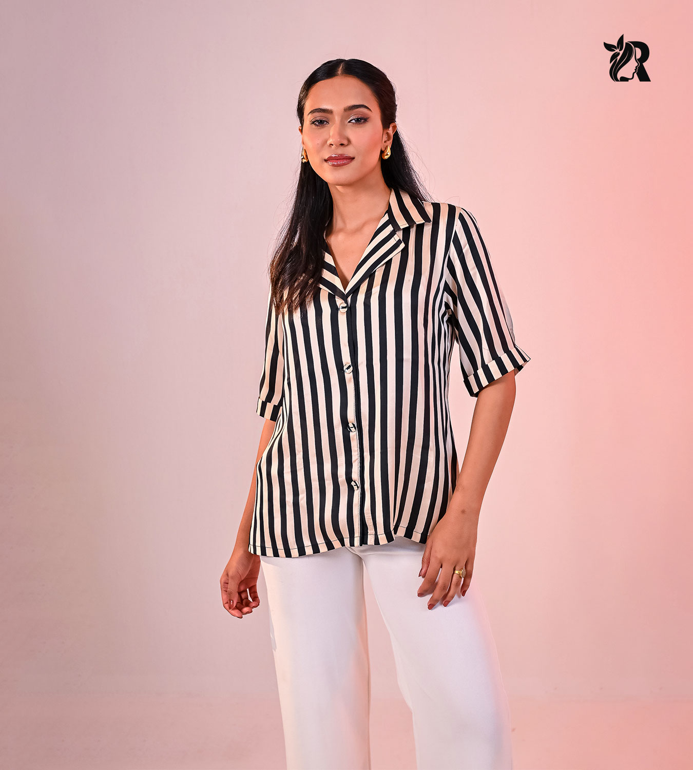 Revere Collar Half Sleeve Shirt (5)