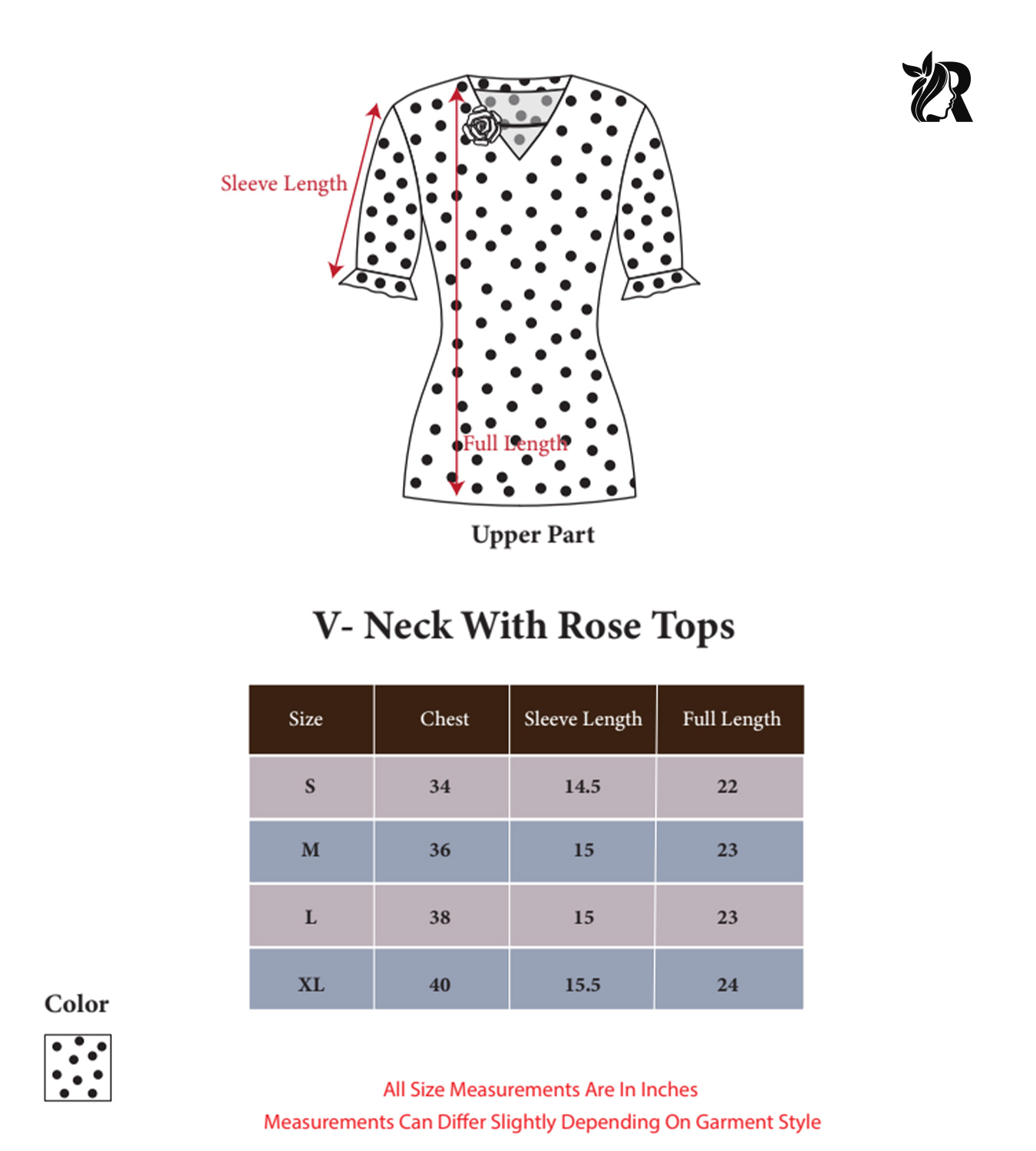 Rose Print V-Neck Short Sleeve Top (1)