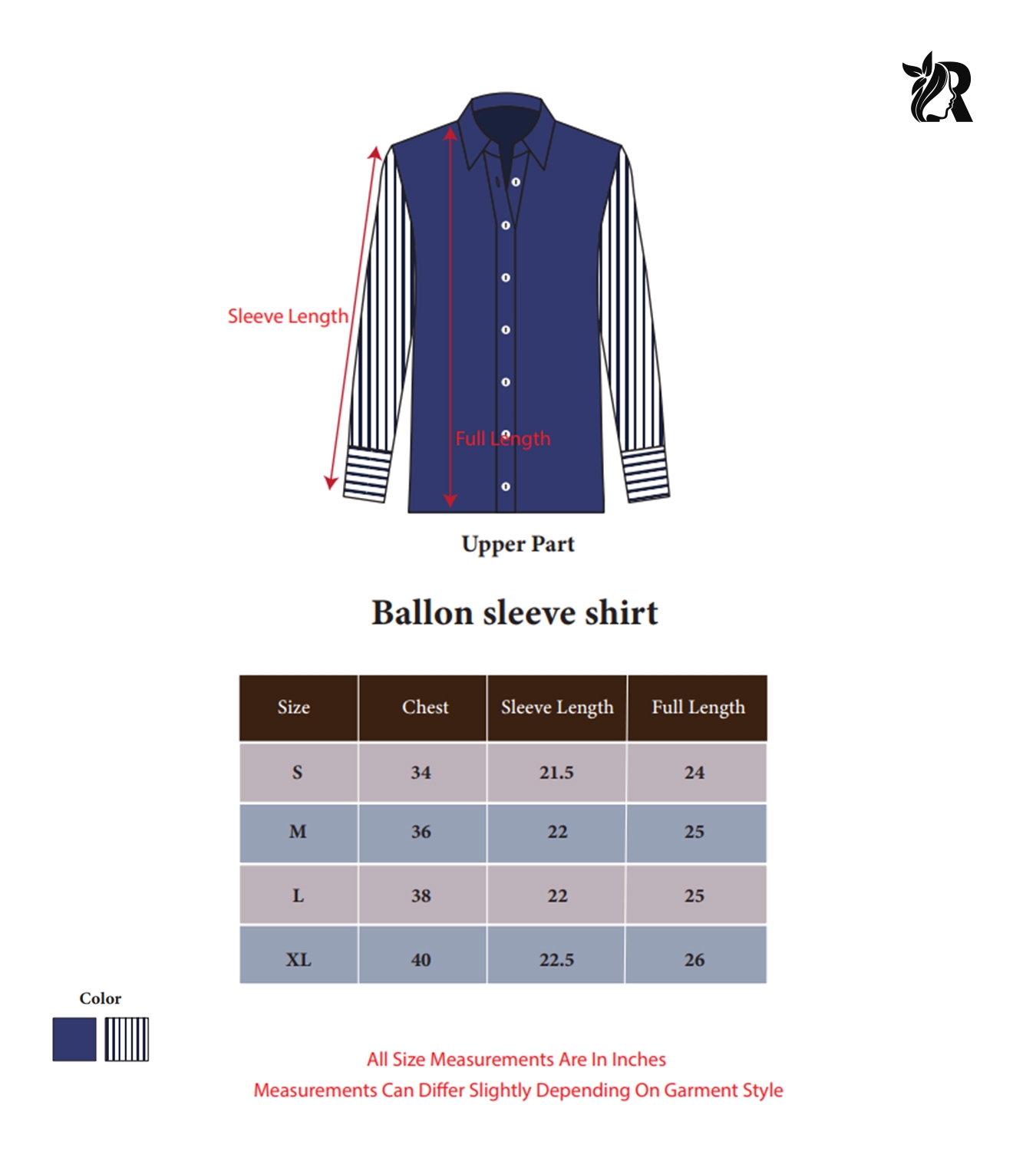 Solid Collared Buttoned Top with Balloon Sleeves (1)