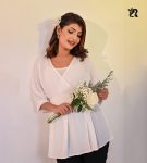 V-Neck Short Sleeve Chiffon Tops (5)